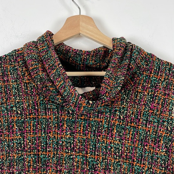 Susan Graver Womens 2 Piece Tunic Cardigan Set Stretch Cowl Neck Long Sleeve Top - Picture 6 of 10